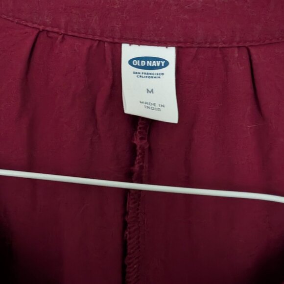 Old Navy smock dress, burgandy - Picture 3 of 3